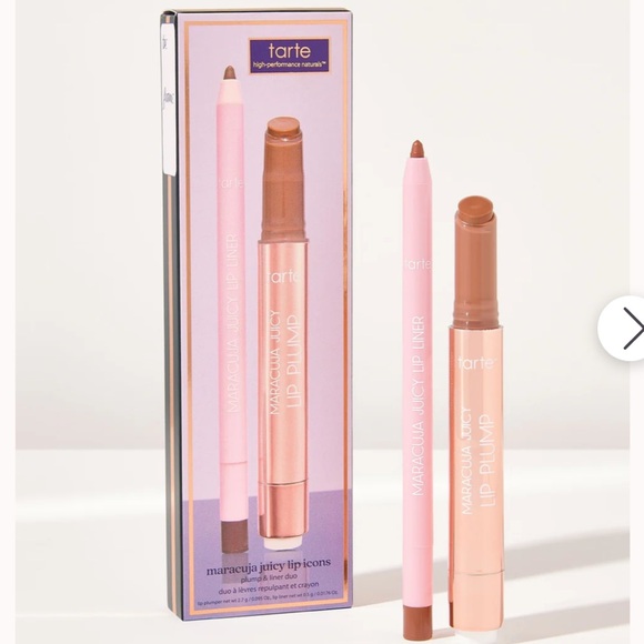 BNIB Tarte Maracuja Juicy Lip Icons Plump & Liner Duo - Spiced Neutrals - Picture 1 of 3